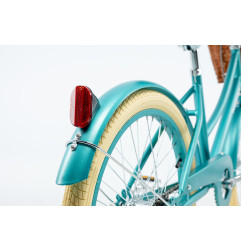 Rower dziecięcy 20" Vintage dla dziewczynki z koszykiem i stopką