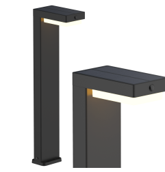 Lampa ogrodowa LED GERMINA stojąca solarna z czujnikiem ruchu nowoczesna