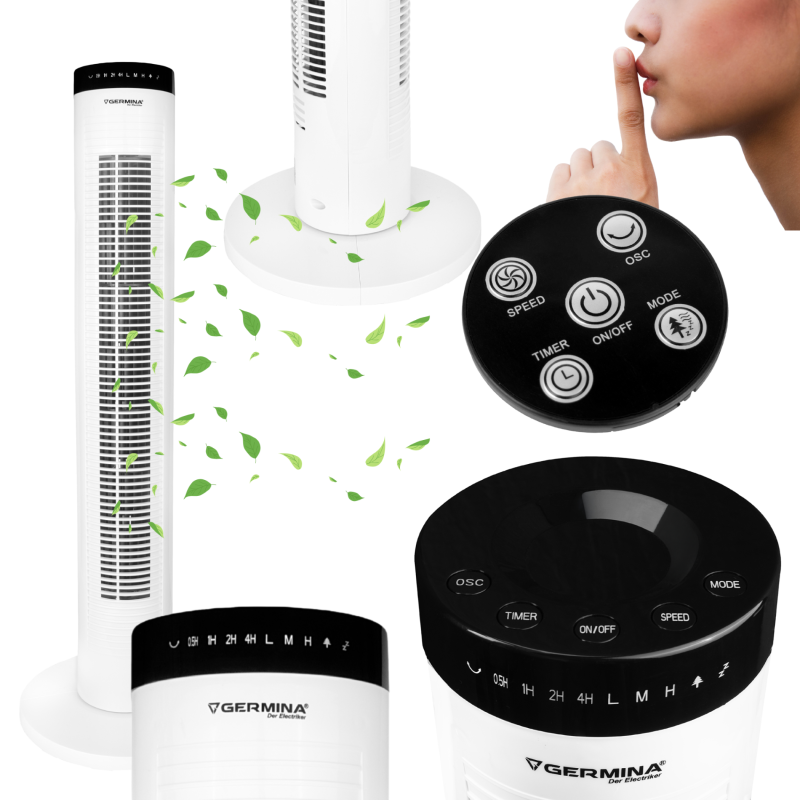 Nowoczesny wentylator GERMINA z wieloma funkcjami !