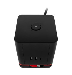 Przedłużacz biurkowy 3 gniazda + USB-C i 2x USB-A 3680W