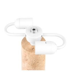 Lampa stołowa z naturalnego trawertynu – elegancja zaklęta w kamieniu