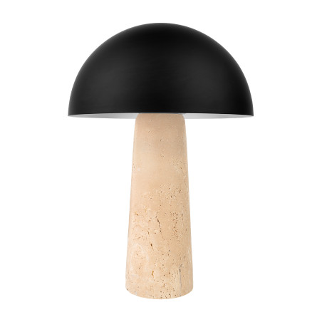 Lampa dekoracyjna naturalna Trawertyn stołowa do sypialni salonu nocna E27