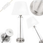 Lampa dekoracyjna szklana elegancka stołowa z abażurem do salonu sypialni Lampa dekoracyjna szklana elegancka stołowa z abażurem do salonu sypialni