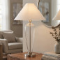 Lampa dekoracyjna szklana elegancka stołowa z abażurem do salonu sypialni Lampa dekoracyjna szklana elegancka stołowa z abażurem do salonu sypialni