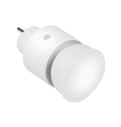 Lampa wtykowa LED do gniazdka 10W 1000 lm 3000K ruchoma głowica 4 poziomy jasności IP44