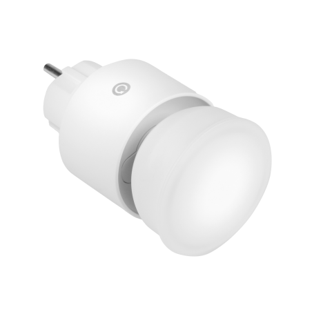 Lampa wtykowa LED do gniazdka 10W 1000 lm 3000K ruchoma głowica 4 poziomy jasności IP44