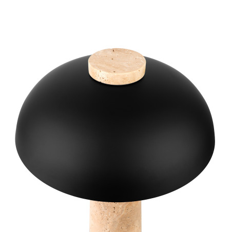 Lampa stołowa z naturalnego trawertynu – elegancja zaklęta w kamieniu