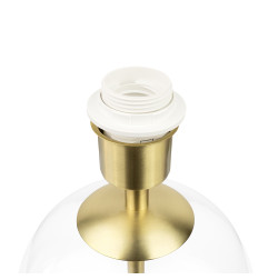 Elegancka Lampa Stołowa GERMINA Szkło Złoto Grafit E27 58 cm