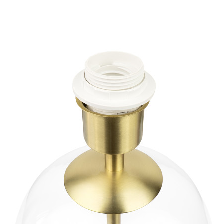 Elegancka Lampa Stołowa GERMINA Szkło Złoto Grafit E27 58 cm