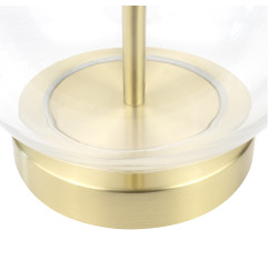 Lampa stołowa szklana z abażurem E27 58 cm | GERMINA