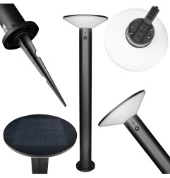 Słupek ogrodowy solarny LED GERMINA 60 cm 300 lm 3000K PIR USB-C 3 tryby