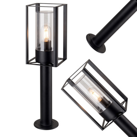 Słupek ogrodowy 80 cm E27 IP44 czarny | GERMINA