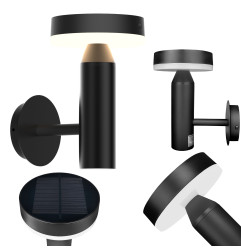 Kinkiet Solarny LED 5W Aluminium 400lm Czujnik Ruchu + USB-C