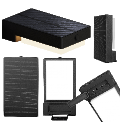 Kinkiet solarny LED 460 lm PIR USB-C | GERMINA
