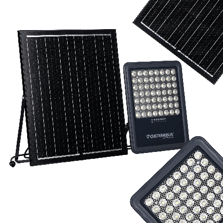 Naświetlacz LED Germina 300W solarny IP65 + pilot 1kpl.