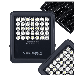 Naświetlacz solarny LED 50W 400 lm panel 6W | GERMINA