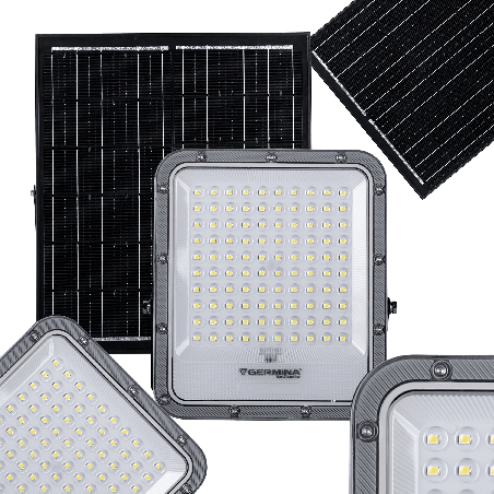 Naświetlacz solarny LED 100W 1200 lm IP65 | GERMINA