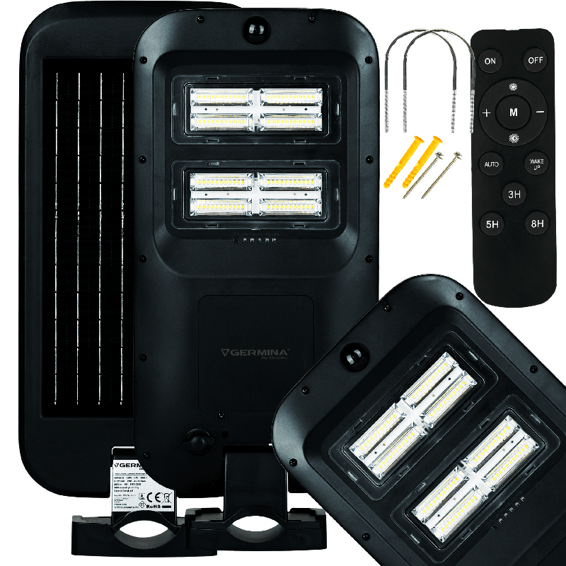 Lampa solarna LED 100W 2000 lm 5000K | GERMINA