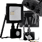Naświetlacz LED 10W z Czujnikiem Ruchu i Zmierzchu Reflektor lampa zewnętrzna IP65 Czarny 4000K 1000lm Naświetlacz LED 10W z Czujnikiem Ruchu i Zmierzchu Reflektor lampa zewnętrzna IP65 Czarny 4000K 1000lm