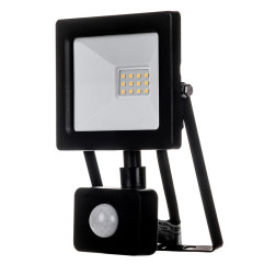 Naświetlacz LED 10W z Czujnikiem Ruchu IP65 | Lampa 1000lm 4000K lampa zewnętrzna reflektor