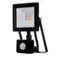 Naświetlacz LED 20W z Czujnikiem Ruchu i Zmierzchu IP44 Czarny 4000K 2100lm