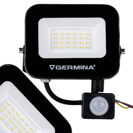 Naświetlacz LED 20W 2000 lm z czujnikiem ruchu | GERMINA