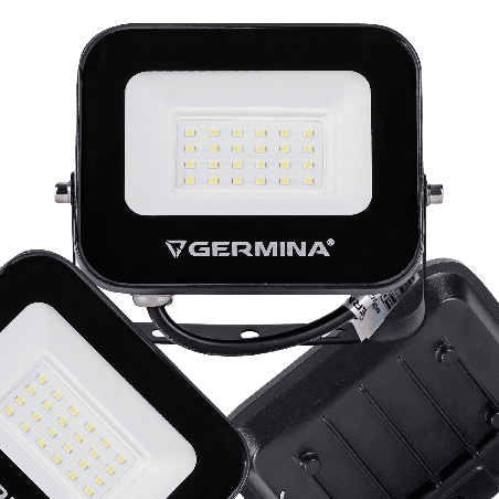 Naświetlacz LED GERMINA 30W 2000 lm 6400K IP65 120° Aluminiowy