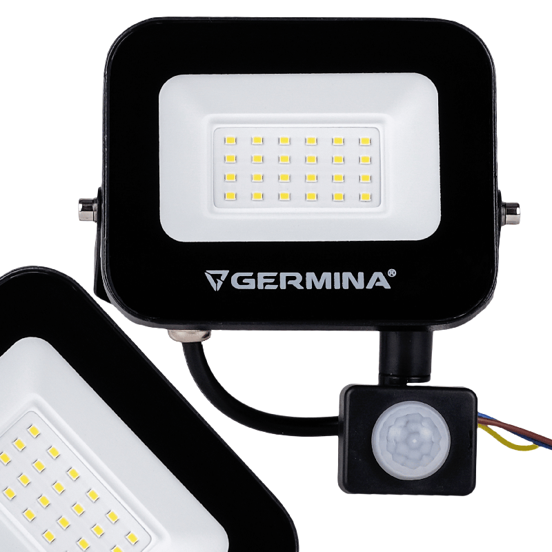 Naświetlacz LED 30W 2000 lm z czujnikiem ruchu | GERMINA