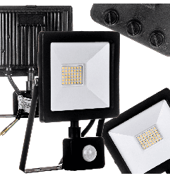 Naświetlacz LED 30W z Czujnikiem Ruchu | Reflektor 3500lm 4000K