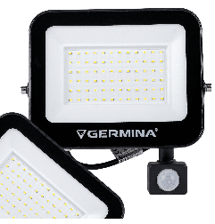 Naświetlacz LED 100W 10000 lm z czujnikiem ruchu | GERMINA