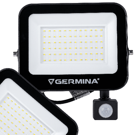 Naświetlacz LED 100W 10000 lm z czujnikiem ruchu | GERMINA