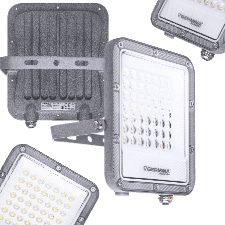 Naświetlacz LED 30W ARES Slim Premium IP65 5000K Germina