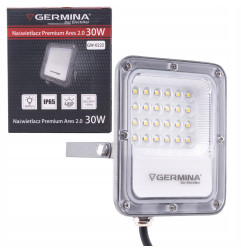 Naświetlacz LED 30W z Czujnikiem Ruchu IP65 6000K Germina