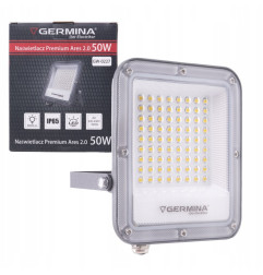 Naświetlacz LED 50W ARES IP65 Germina 6000K 5000lm Szary
