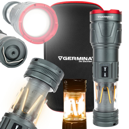 Latarka LED Focus 2.0 Szperacz Powerbank IP44 Germina