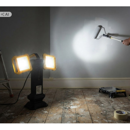 Lampa warsztatowa Germina akumulatorowa 20W naświetlacz + power bank