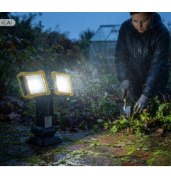 Akumulatorowa lampa LED Herkules 2x10W IP54 Germina