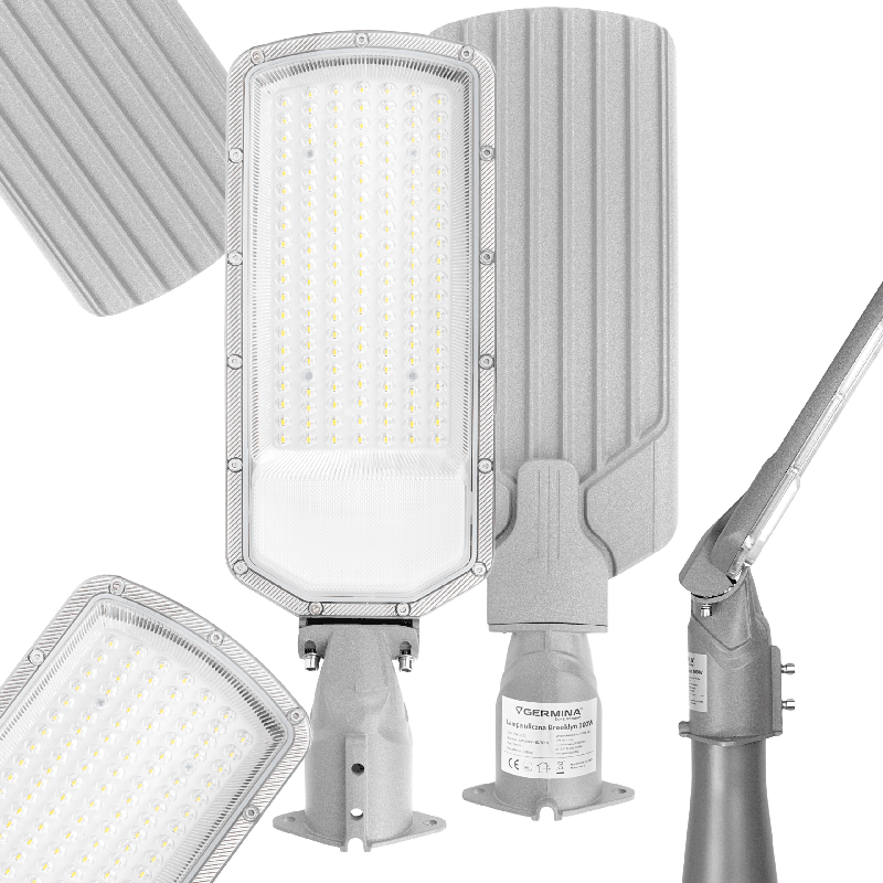 Lampa uliczna LED 100W 11500lm 5000K IP65 | GERMINA