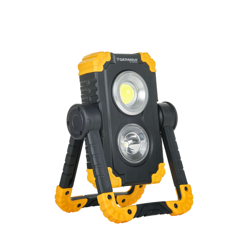 Naświetlacz LED GERMINA przenośny z akumulatorem 10W 4000K 1000lm 1szt.