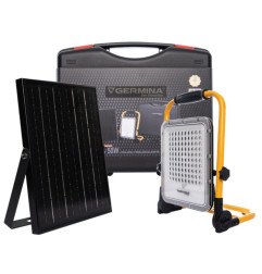 Lampa robocza akumulatorowa 50W + panel solarny + walizka 1szt.