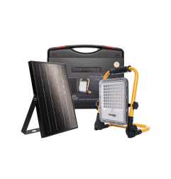 Naświetlacz bateryjny Germina lampa 30W + panel solarny + walizka 1szt.