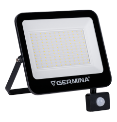 Naświetlacz LED GERMINA 100W 10000 lm 6400K IP65 120° z Czujnikiem Ruchu
