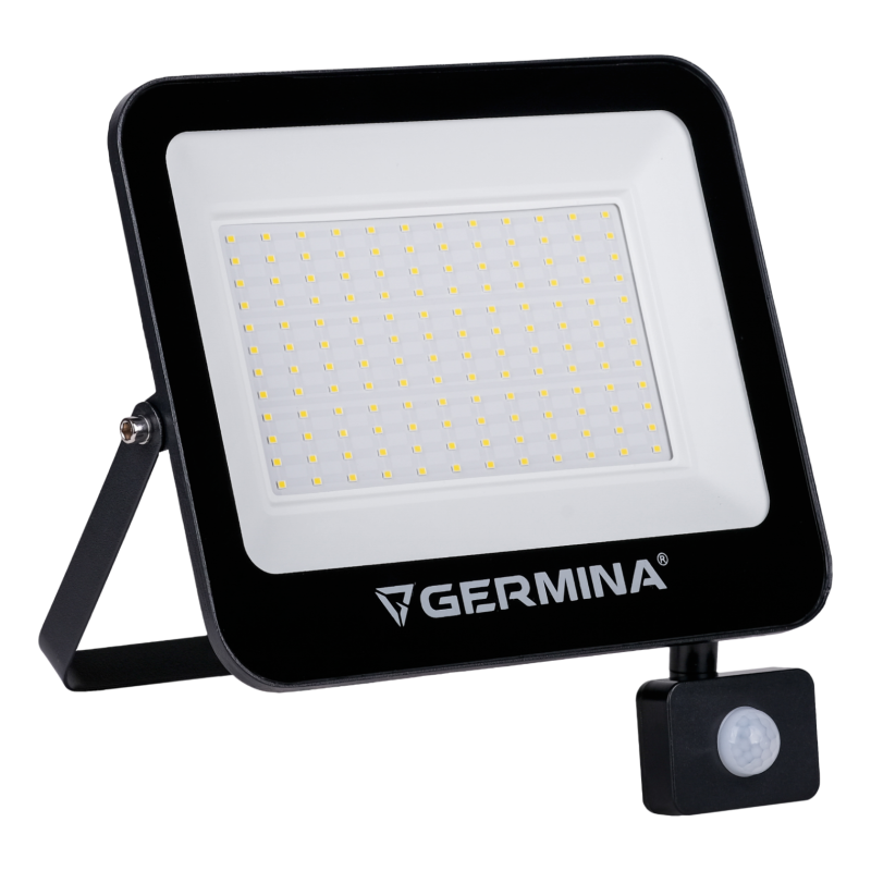 Naświetlacz LED GERMINA 100W 10000 lm 6400K IP65 120° z Czujnikiem Ruchu