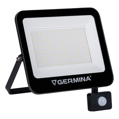 Naświetlacz LED GERMINA 100W 10000 lm 6400K IP65 120° z Czujnikiem Ruchu