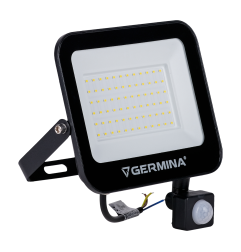 Naświetlacz LED Germina 50W z czujnikiem ruchu lampa zewnętrzna IP65 1szt.