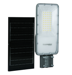 Lampa uliczna Germina 100W solarna latarnia LED z pilotem + słup 1kpl.