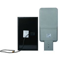 Lampa uliczna Germina 100W solarna latarnia LED z pilotem + słup 1kpl.