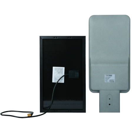 Lampa uliczna Germina 100W solarna latarnia LED z pilotem + słup 1kpl.