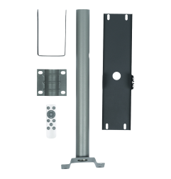 Lampa uliczna Germina 100W solarna latarnia LED z pilotem + słup 1kpl.