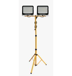 Naświetlacz LED Germina 2x100W na żółtym statywie lampa halogen 1szt.